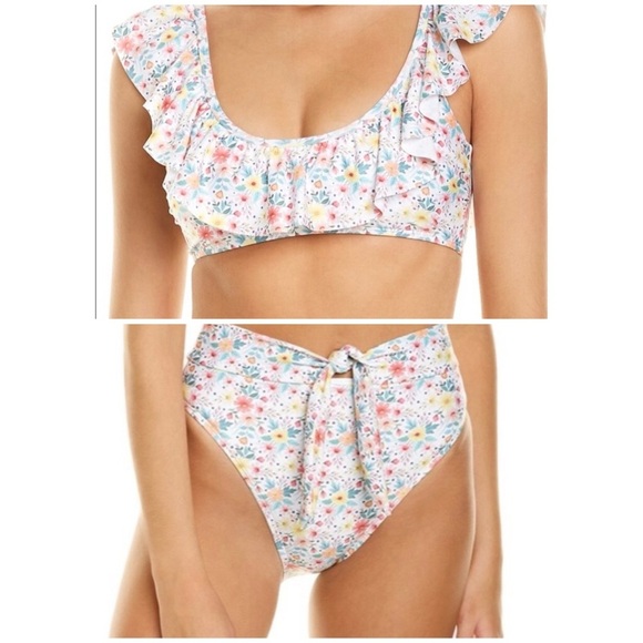 Splendid 2 piece high waisted bottom swimsuit  NWT - Picture 1 of 7